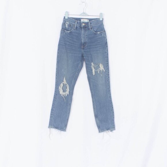 ABERCROMBIE & FITCH The Mom High Rise Jeans Size 24 - Picture 2 of 7